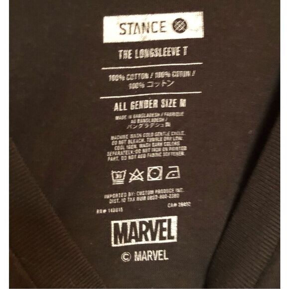 MARVEL X STANCE - NWOT Capt. America Stars & Stripes LS Tee. Mens M/Ladies L - Picture 9 of 16
